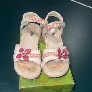 Girls' Pink Butterfly Sandals by Beek